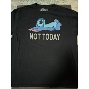 Not Today Stitch, XL, LILO, Disney, black tee, Womens,‎ Ohana means family